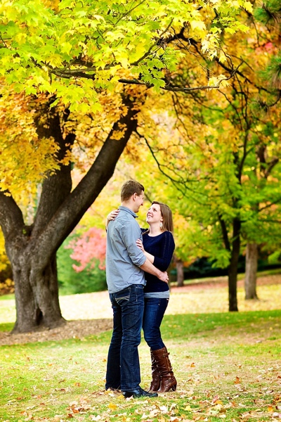 An engagement photo